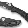 Spyderco Delica® 4 FRN Black/Black Blade