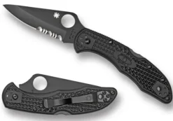 Spyderco Delica® 4 FRN Black/Black Blade