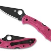 Spyderco Delica® 4 FRN Pink Black Blade