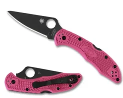 Spyderco Delica® 4 FRN Pink Black Blade
