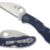 Spyderco Delica&reg; 4 Dark Navy FRN CPM 20CV Wharncliffe Exclusive