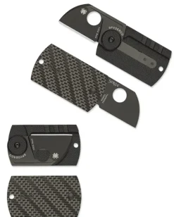 Spyderco Dog Tag Folder CF/G-10 Laminate Black
