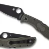 Spyderco Endela&reg; OD Green FRN CPM CRU-WEAR Black Blade Exclusive