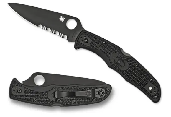 Spyderco Endura® 4 FRN Black/Black Blade