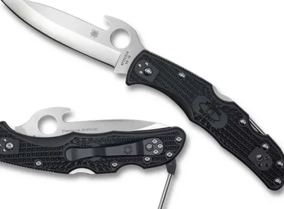 Spyderco Endura® 4 Black FRN Tactical Armorer Emerson Opener Exclusive