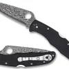 Spyderco Endura&reg; 4 Black Pakkawood Damascus Exclusive