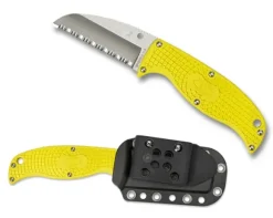 Spyderco Enuff™ Salt® FRN Yellow Sheepfoot
