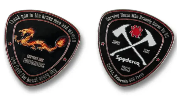 Spyderco Fire Dragon Coin 2021