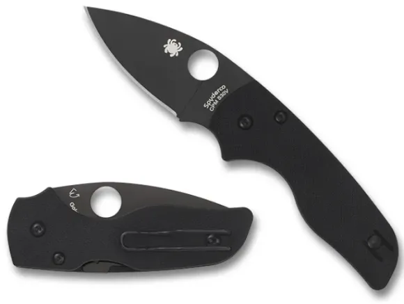 Spyderco Lil' Native® G-10 Black / Black Blade
