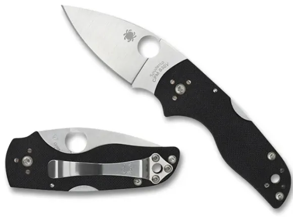 Spyderco Lil' Native® G-10 Black Mid Back Lock