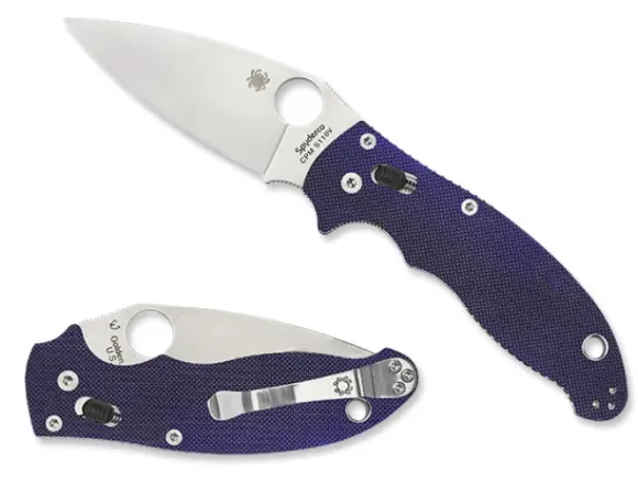 Spyderco Manix® 2 Dark Blue G-10 CPM S110V