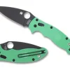 Spyderco Manix&reg; 2 Lightweight FRCP Mint Green CPM M4 Black Blade Exclusive