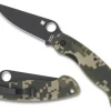Spyderco Military™ Model G-10 Camo / Black Blade