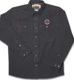 Spyderco Orvis® Men's Tech Chambray Work Shirt Black Long Sleeve