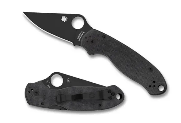 Spyderco Para® 3 G-10 Black/Black Blade