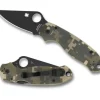 Spyderco Para® 3 G-10 Camo Black Blade