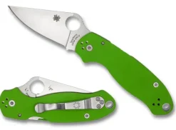Spyderco Para® 3 Neon Green G-10 CPM 20CV Exclusive