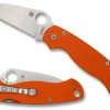 Spyderco Para Military® 2 Orange G-10 CTS XHP Wharncliffe Exclusive
