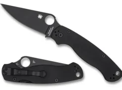 Spyderco Para Military® 2 Smooth G-10 CPM CRU-WEAR Black Blade Exclusive