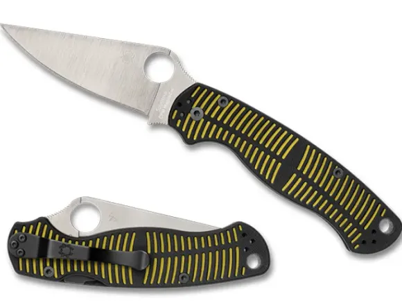 Spyderco Para Military® 2 Salt Yellow/Black CPM MagnaCut®