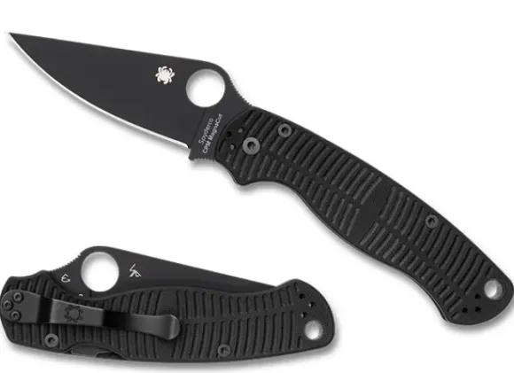 Spyderco Para Military® 2 Salt® Black G-10 CPM MagnaCut® Black Blade