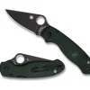 Spyderco Para&reg; 3 Lightweight Deep Forest Green FRN CPM CRU-WEAR Black Blade Exclusive