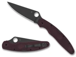 Spyderco Police&trade; 4 Lightweight Micro-Melt&reg; PD#1 Black Blade