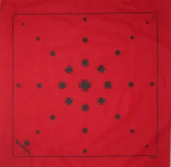 Spyderco Bandana Red w/ Black Bugs