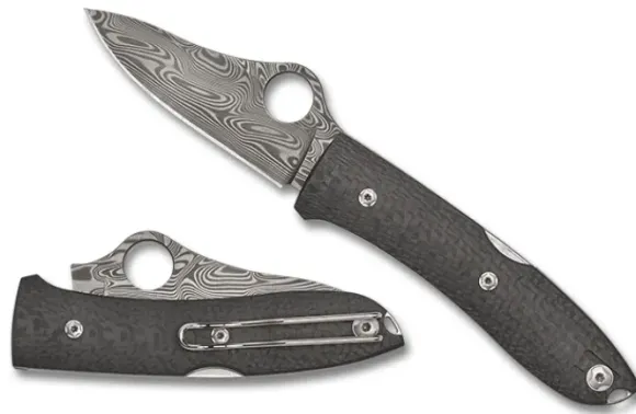 Spyderco SpyOpera™ Carbon Fiber Thor™ Damascus
