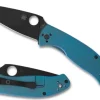 Spyderco Tenacious&reg; R.I.L. Blue Titanium Black Blade