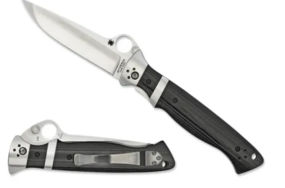 Spyderco Vallotton Sub-Hilt™ G-10 Black